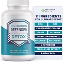 Detox Detox Pertahanan Centurion, Liver Cleanse Detox & Repair Suplemen dengan PFoshatidylcholine, Vitamin B6, Folate, L- Methionine dan R-lipoic Acid, 180 Caps