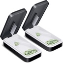 One PIX Pill Cutter 2 Pack, Pill Splits with Slainless Steel Blade, Pill Cutter Splitter for Small and Tiny Pills with V- Shoped Design, Pill Cutters for Small Pills Professional (Black 01)