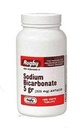 RUGby Sodium BICARB 5GR TAB Sodium BICARBONATE - 325 MG 1000 White Tablet UPC 305361046101