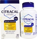 Citracal Calcium + D Slow Rilis 1200, Tablets berlapis - 80 ea (Pack of 2)
