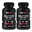 Melonatin 20 mg - 240 Fast Dissolve Tablet - Drug Free - Natural Berry Flavor - Vegetarian, Non-GMO, Gluten Free 240 Count (Paket 2)