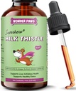 Wonder Paws Milk Thistle, Liver Support for Dogs, Support Ginjal Fungsi untuk Pets, Detox, Hepatic Support, with Wild Alaska Salmon Oil & Curcumin, Omega 3 EPA & DHA (4 Oz)