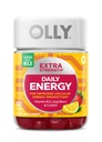 OLLY Extra Energy Gummy, Caffeine Free, 10000 mcg Vitamin B12, CoQ10, Goji Berry, Dipasang Supplemen, Berry Yuzu Flavor - 60 Count