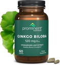 Pendaratan Nutrition Ginkgo Biloba 120mg - Ginkgo Biloba Ekstrak Leaf, Suplemen Herbal untuk Mendukung Memori & Fokus- Vegan, Non- GMO, Bebas, Soy- Bebas, 60 Hari Supply - 1 Pack
