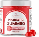 Tenang oleh Wellness Probiotic Gummies, Strawberry- Flavored, All- Natural Vegan Progories for Dewata, 10 Milyar CFUs, Probiotic for Digetical Regularitas, kekebalan, Kesehatan Skin dan Kesehatan Gut