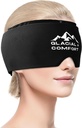 Glacial Comgraine Relief Cap - Cold Therapy & Compression for Headache Relief, Adjustable & Reconable, Free, Odorless, Non-Toxic, Comfortable Fit for All Head Sizes, Mothers Day Givy.