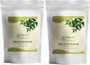 HERBAL HILLS Neem Powder Fresh Leaves Pure Neem Suplement Pack of 2 Combo