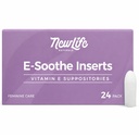 NewLife Vitamin E Supportation 38IU - Vaginal Dryness Irritation Menopause Relief - All Natural Estrogen Free Feminine Care - 24 Inserts