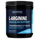 L-Arginine Powder - Nitric Oxide Suplement for Men and Women with L-Citrulline and Beet Root - Pra dan Post Workout Dukungan untuk Endurance dan Recovery - Tanpa Rasa, Persediaan 1 Bulan (30 Scoops)