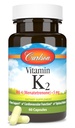 Carlson - Vitamin K2, MK-4 (Menattrenone), Vitamin K Suplemen, Bone & Heart Health, K2 Vitamin, Soy-free, 60 kapsul
