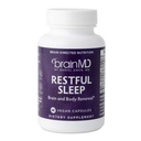 Dr. Amen BrainMD Restful Sleep - 60 Kapsul - Promotes Relaxation & Calm, Contains Melonatin, Valerian, GABA & Magnesium, Non- Habit Forming - Gluten-Free - 15 Servings