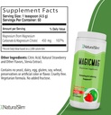 Magicmag Pure Magnesium Citrate Powder - Stress, Constipation, Muscle, and Heart Dukung 124; Natural Strawberry & Lime Flavored Magnesium Supplemen - 8oz Drink Mix (3 Pack)