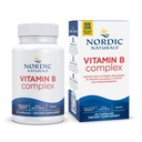 Nordic Vitamin B Complex - 45 Capsules Thiamine, Riboflavin, Niacin, B6 & B12, Flolate, Biothenic Acid Heart Brain Health, Energy, Metabobolisme NON-GMO Servings