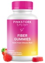 Pink Storork Prenatal Fiber Gummies for Women - 3g Prebiotic Inulin dari Chicory Root