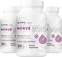 NEVE RENEW Optimizer, 3 Pack (90 Kapsul) - 300 mg Stabilisasi R-Alpha Lipoic Acid per Capsule untuk Natural Nerve Discomfort Support - Dissorpsi Cepat - Aman dan Semua Natural