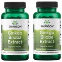 Swanson Ginkgo Biloba Extract Standared- Delayed- Rilis Memory Brain Cognitive Fungsi Support 120 mg (24% rasa glikosida, 6% Terpene laktones) 100 Veggie Drcaps (2 Pack)