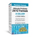 Faktor Natural Probiotic Ultimate 24 / 12 Formula-mula - Digetical Health Support with Progories - Imunity & Gut Health Suplemen - 60 Vegetarian Capsules (60 Servings)