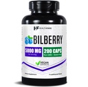 Layanan Healtfare Bilberry untuk Mata 124; 5000mg Extract 124; Vision & Eye Health Support: 124; Antioksidant Dukung 124; 200 Vegan Capsules 124; Ekstra Kekuatan 124; Non-GMO, Gluten- Free 124; Dibuat di AS