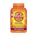 Metamucil, Psyllium Husk Capsules, 300 Capsules, 3 in- 1 Tambahan Fiber, Daily Psyllium Husk Fiber Capsules Bantu Kesehatan Digetical dengan Promoring Regularitas *, Bantuan Tambahan Intake Perbaikan Buruh Harian