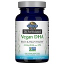 Garden of Life Omega 3 Vegan DHA Suplemen Dr Formulated Vegan DHA, 400mg DHA & 90mg DPA dalam bentuk Triglyceride dari sumber tunggal, Omega 3 Suplemen Perempuan dan Pria Kesehatan, 30 Softgeels