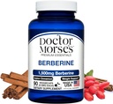 Dokter Morse 's Berberine Suplemen 1500mg, Berberberine HCI dengan Cinnamon Ceylon, Ekstra Kekuatan Formula, dibuat di Amerika Serikat dalam FDA- Terdaftar, Fasilitas NSF- Sertifikasi, 90 Kapsul