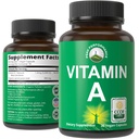 Sertifikasi Vitamin Organik A 5.000 IU Tambahan Potsules Tinggi Vitamin. untuk Dewasa, Pria, Wanita, Anak-anak. Dibuat dengan Jus Wortel Organik. Besar untuk Imune, Skin, Dukungan Eye. Bukan GMO, pil Vegan