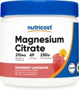 Powder Citrate Magnesium Nutricost (Raspberry Lemonade, 250 Gram)