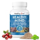 Pikiran sehat - Aman untuk Teens - Kabut Otak - Fungsi Kognitif - Konsentrasi - Fokus - Optimisasi Neural - Mood - Ginkgo Biloba - Ginseng - Rhodiola - Bacopa - Gotu Kola - Teh Hijau