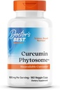 Doctors Best Curcumin Phytosome, Biovailable Curcumin, Non- GMO, Gluten Free, Soy Free, Vegan, 100mg, 180 Veggie Caps