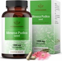 HERBAMAMA Mimosa Pudica Seed Capsules - 10000mg Mimosa Pudica Extract pounder untuk Cleanse & Detox - Vegan, Non-GMO Digeptical Support, 100 Caps