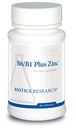 Riset Biotika B6 B1 ditambah Formasi Zinc Aktif dari B Vitamin, 5mg Bentuk Sangat tersedia dari zinc, Aids dalam Aktivitas Lebih dari 300 Berbeda Enzim Penahan Zinc 90 Kapsul