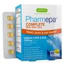 Igennus Pharmepa Complete EPA 668mg & DHA 334mg Omega-3 Acids Gendut, IFOS Sertifikasi, RTG Form, Potensi Minyak Ikan Tinggi Plus Omega- 6 & 9 dari GLA Malam Primrose Oil, Lemon Flavor, 60 Softgels