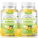 S0Tbear Potasium Chloride Gummies 1200mg, Sugar- Free Potasium Gummies untuk Hambatan Kaki Potency Tinggi Potensi Klorida Tambahan, Pineapple Flavor 120 Count