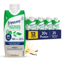 Pastikan Plant - berbasis Vegan Protein Vanilla Nutrition Shake I Gluten- Free I Dairy-Free I Soy- Free Bottle Liquid Shake I 12 Pack