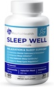 Sleep Well 124; Natural Sleep Aid dengan Magnesium Glycinate, Valerian Root, dan Chamomile 124; Non- Habit Forming 124; 60 Capsules - 30 Nights of Reverful Sleep
