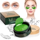 Green Tea Matcha Firming Eye Mask, 30 Pairs Collagen Patch For Fine Lines, Wrinkles, Under Eye Bags & Puffy Eyes Treatment, Face Gel Pads That Reduce The signs Of Aging