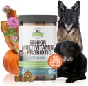 Strawfield Pets Senior Multivitamin + Propoles for Dogs with Milk Thistle Compport Support for Dogs Bacon Flavor 120 Soft Chews