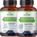 Zazzee CDP CDP Choline Capsules dan Alpha GPC Chooline Capsules
