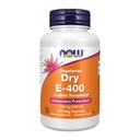 Suplemen NOW Foods, Vitamin E-400 IU D- Alpha Tocopheryl, Dry, Antioksidant Protection *, 100 Veg Capsules