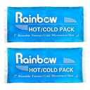 Lempeng Es Berbahan ulang Lembut Gel 2, Hot and Cold Gel Ice Packs untuk Injuries, Headlaches, Joint Pack, Comfort Ice Pack Flexible Therapy on Neck, Ankle, Luck, Leg, Bahu, Elbow, Wrist, Feet