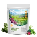 Hudetex Greens Powder Superfood for Imune Support with 12 oz Greens Powder Smoothie Mix with Chlorella, Barley Grass, Kale & Beetroot Smoothie Booster, Chlorophill Providing Greens.