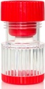 HealthSmart Pill Crusher and Grinder, Crushes Vitamin and Tablet, Holds Up to 2 Pil, With Ergonomic Grips, Red