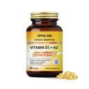 Vitamin D3 + K2 5000 IU - Teknologi Lipomal untuk Penyimpangan Enhanced - MK-7 Vitamin K2 100mcg - Support Bone & Calcium Metabolisme - Tambahan D3K2 untuk Pria & Women - 90 Softgeels