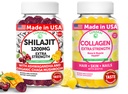 Lunakai USA Made Shilajit & Collagen Ekstra Gummies Bundle - Energy, Hair, Skin, and Nail Support - Delicious & Non- GMO