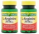 Spring Valley: 100 Capsules 500 Mg Ea. L- Arginine (Paket 2)