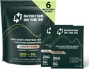 Nutrition On The Go Whey Protein Isolain Paket dengan Creatine - 25g Protein + 5g Creatine - Single - Serve Travel Protein Powin - Variety Pack (Vanilla & Chocolate) (6-Pack)
