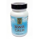 'Awa Calm Kapsules - Kawa-Based Herbal Supplement dengan 30% Kavaliqual, Calamus Root, Passion Flower, Lemon Balm & Hops (60 Capsules)