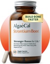 AlgaeCal - Strontium Boost, Suplemen Kalsium Alam untuk Increase Bone Density, Strontium Citrate 680 mg, Mudah untuk Swallow for Bone Health & Bone Power, Gluten-Free - 60 Veggie Caps Dibuat di Amerika Serikat