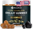 Shilajit Gummies - Sugar-Free Hilayan Tambahan Organik 134; 600mg Shilajit, 90 Gummi untuk Energi & Wellness