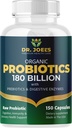 Provinsi Organik 180 Miliar CFU - 40 Strains Vegan Progories + Pregnance + Digetical Enzymes - Gut & Ammune Kesehatan - 100% Murni, Maksimal Potensi & Shelf Stabil - Dibuat di Amerika Serikat